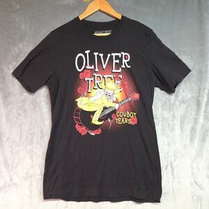 Oliver Tree Official Tour T-Shirt Large Black Cowboy Tears 2022 Graphic Tee